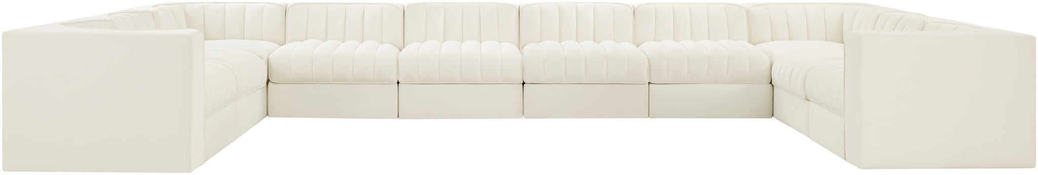 Rummi - Velvet Performance Fabric Upholstered 10 Piece Modular Sectional - Simple Home Plus