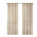 Leilani - 95" Palm Leaf Burnout Window Sheer - Natural - Simple Home Plus