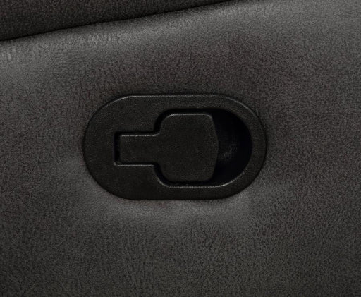 Lawrence - Upholstered Padded Arm Glider Recliner - Charcoal - Simple Home Plus