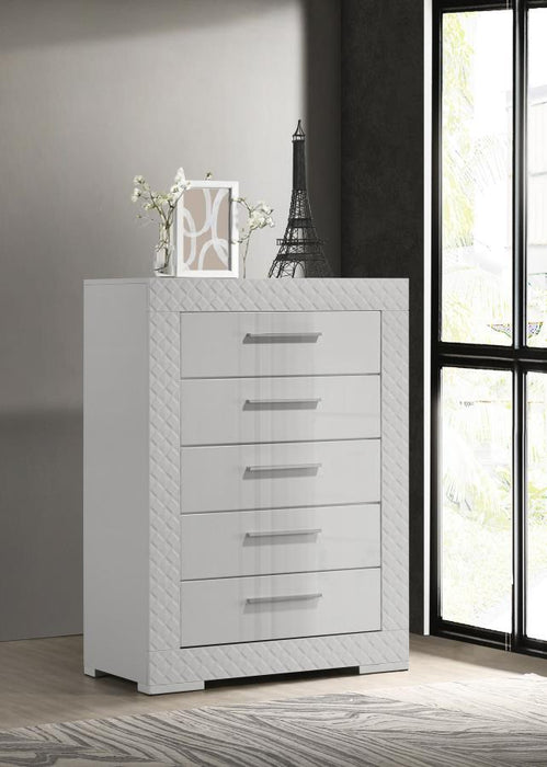 Ives - 5-Drawer Bedroom Chest - Simple Home Plus