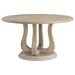 Trofello - Round Pedestal Dining Table - White Washed - Simple Home Plus