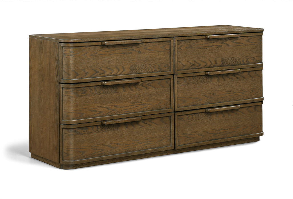 Tiberio - Oak Veneer And Solid Wood Dresser - Simple Home Plus