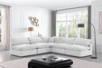 Comfy - 5 Piece Velvet Modular Corner Armless Sectional - Simple Home Plus