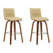 Vienna - 26" Swivel Counter Stool - Walnut Wood - Simple Home Plus
