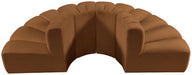 Arc - Velvet 4 Piece Modular Sofa - Saddle - Simple Home Plus