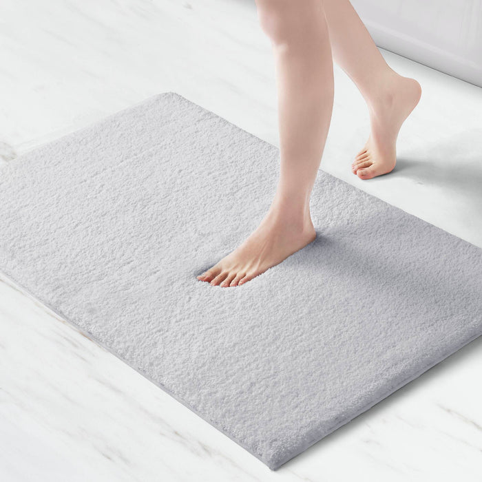 Marshmallow - 24" x 72" Bath Rug - Pearl Silver - Simple Home Plus