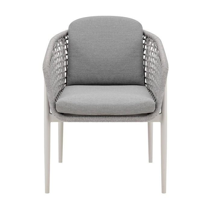 Rhodes - Outdoor Patio Dining Chair (Set of 2) - Light Gray - Simple Home Plus