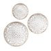 Medallion Trio - Wall Decor (Set of 3) - Natural / White - Simple Home Plus
