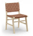 Entwine - Vegan Leather Upholstered Dining Chair - Painted Natural - Simple Home Plus