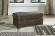Aylesworth - Chocolate - Ottoman - Simple Home Plus