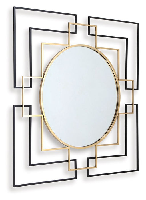 Oceanal - Black / Gold Finish - Accent Mirror - Simple Home Plus