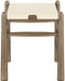 Santos - Faux Leather Upholstered Bench - Walnut Frame - Simple Home Plus