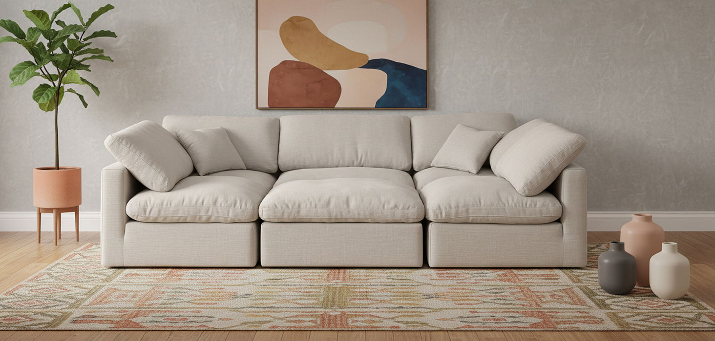 Indulge - Linen 6 Piece Modular Sectional - Simple Home Plus