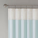 Amherst - Polyoni Pintuck Window Panel - Aqua - Simple Home Plus
