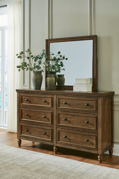 Sturlayne - Brown - Dresser And Mirror - Simple Home Plus