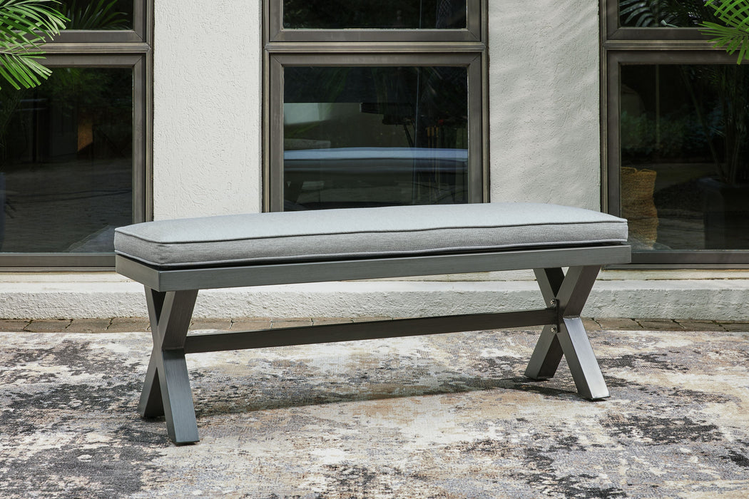Elite Park - Gray - Bench With Cushion - Simple Home Plus