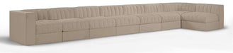 Rummi - Velvet Performance Fabric Upholstered 8 Piece Modular Sectional, L-Shaped (Right) - Simple Home Plus