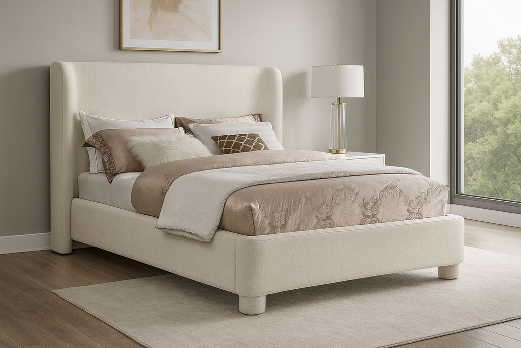 Penny - Chenille Fabric Bed - Simple Home Plus