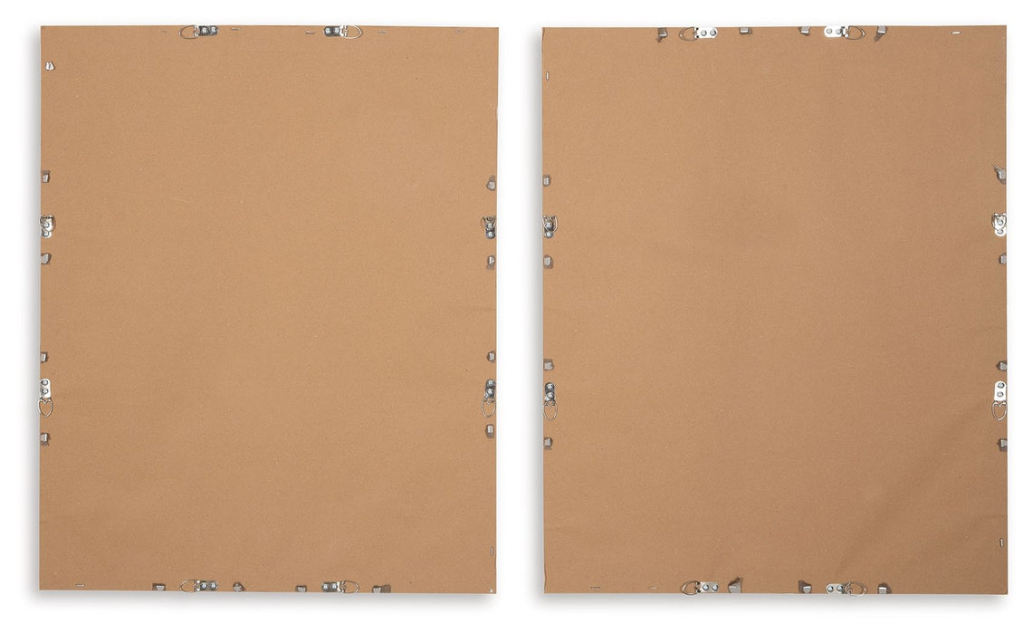 Holport - Blue / White - Wall Art Set (Set of 2) - Simple Home Plus