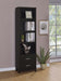 Lewes - 4-Shelf Engineered Wood Media Tower - Cappuccino - Simple Home Plus