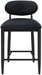 Riccio - Faux Leather Stool - Black Frame - Simple Home Plus