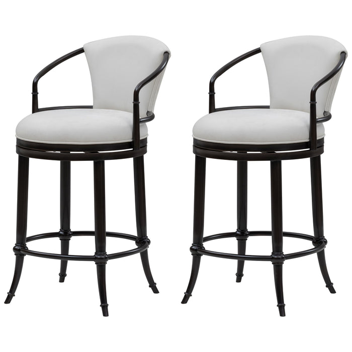 Otis - Upholstered Swivel Counter Height Barstool