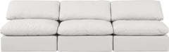 Indulge - Faux Leather 3 Seat Modular Armless Sofa - Simple Home Plus