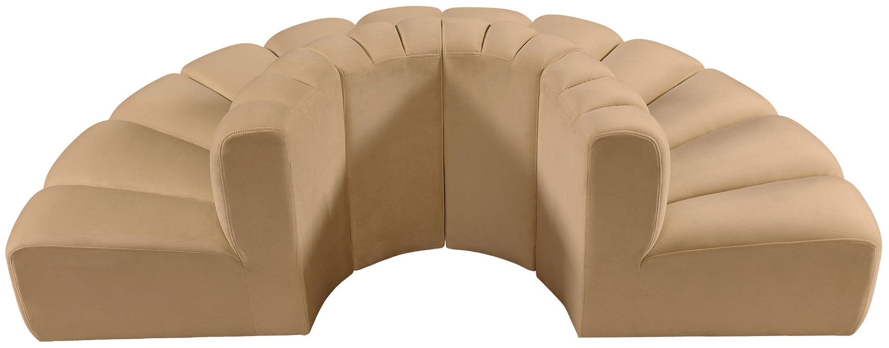 Arc - Velvet 4 Piece Modular Sofa - Simple Home Plus