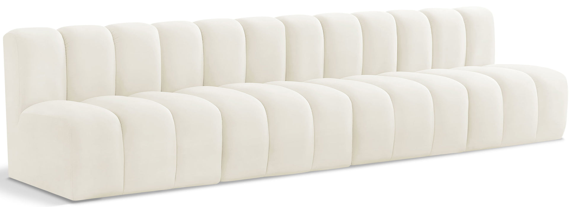 Arc - Velvet 4 Seats Modular Sofa - Simple Home Plus