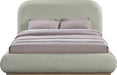 Vaughn - Chenille Bed With Natural Base - Simple Home Plus