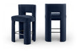 Zuno - Velvet Performance Fabric Upholstered Bar Stool (Set of 2) - Simple Home Plus