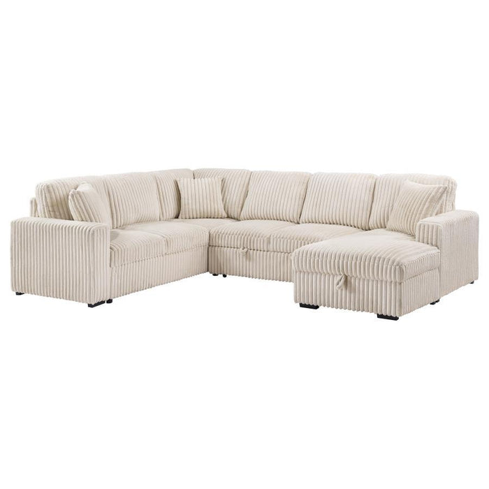 Devonshire - Sleeper Sectional Sofa Storage Chaise - Simple Home Plus
