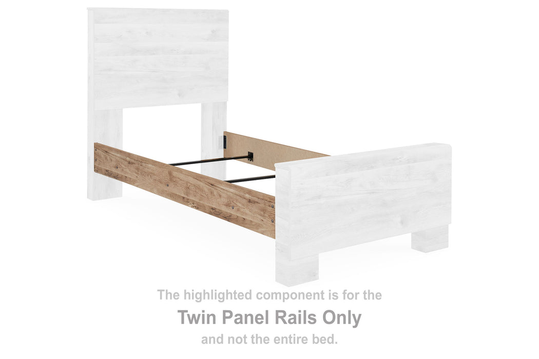 Hyanna - Twin Panel Rails - Tan - Simple Home Plus
