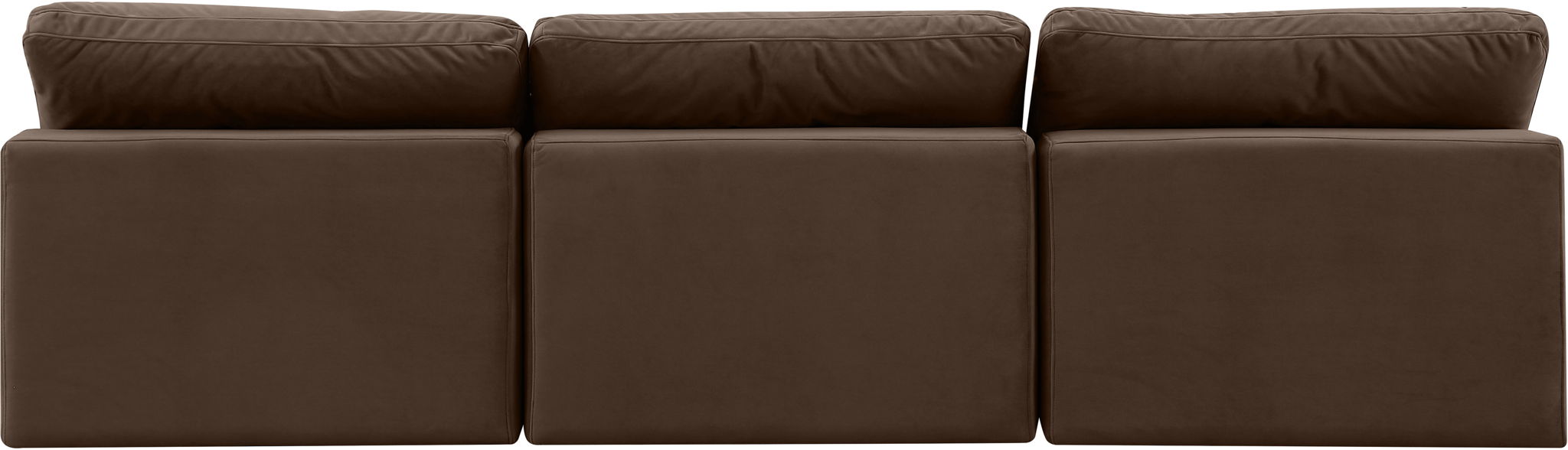 Comfy - Velvet Modular Armless Sofa 3 Seats - Simple Home Plus
