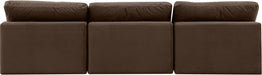 Comfy - Velvet Modular Armless Sofa 3 Seats - Simple Home Plus