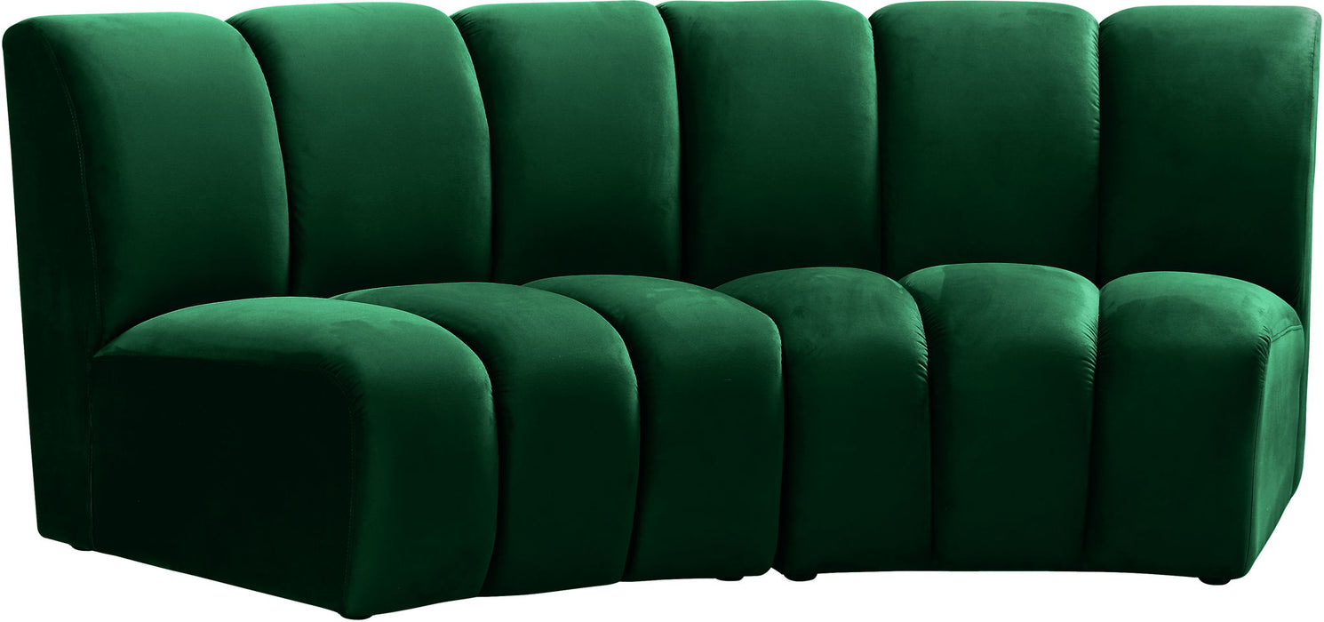 Infinity - 2 Piece Velvet Modular Sectional - Simple Home Plus