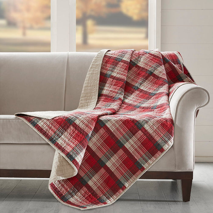 Tasha - Quilted Throw - Red - Simple Home Plus