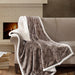 Elma - Oversized Textured Throw - Tan - Simple Home Plus