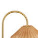 Laguna - Weave Shade Floor Lamp - Gold / Natural - Simple Home Plus