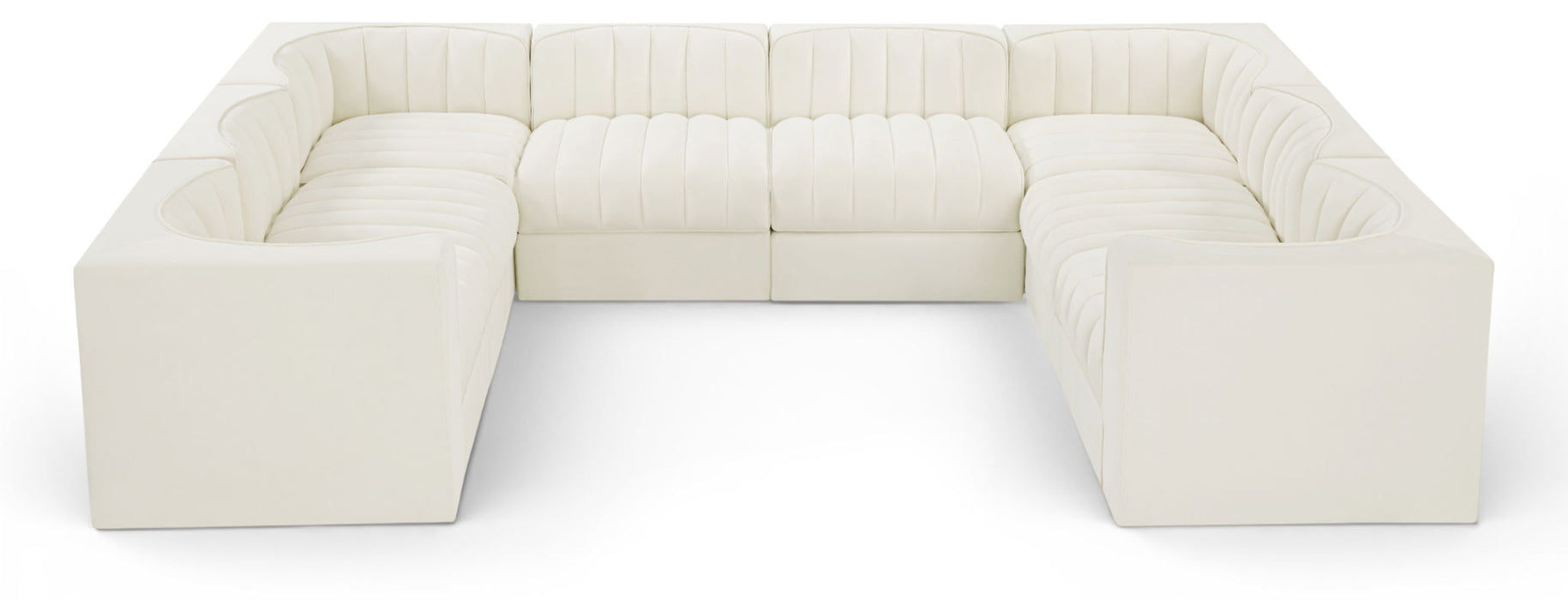 Rummi - Velvet Performance Fabric Upholstered Modular Sectional - Simple Home Plus