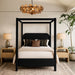 Salina - Velvet Upholstered Bed - Simple Home Plus