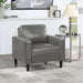 Ruth - Upholstered Track Arm Accent Chair - Simple Home Plus