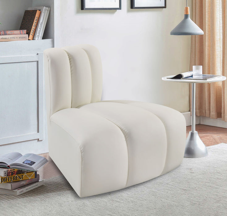 Arc - Faux Leather Reverse Corner Chair - Simple Home Plus