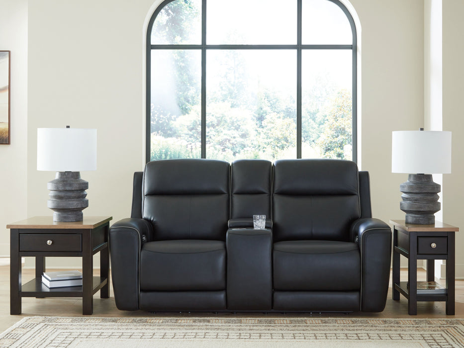 5Z-Comfort - Relaxation - Power Reclining Loveseat with Console / Adj Headrest - Simple Home Plus