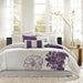 Lola - King Comforter Set - Purple - Simple Home Plus