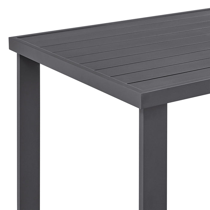 Menorca - Outdoor Patio Bar Height Dining Table In Aluminum - Simple Home Plus