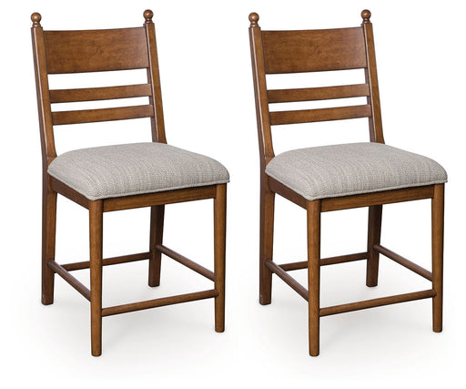 Greddinton - Upholstered Barstool (Set of 2) - Simple Home Plus