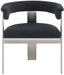 Romeo - Boucle Dining Chair With Silver Base (Set of 2) - Simple Home Plus