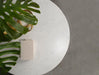 Astoria - Round Genuine Marble Side End Table - White - Simple Home Plus