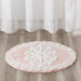 Casablanca - 25" Medallion Tufted Rug - Pink - Simple Home Plus